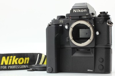 EXC+5 w/ Pro Strap】 Nikon F3 HP SLR 35mm Film Camera w/ MD-4 MF