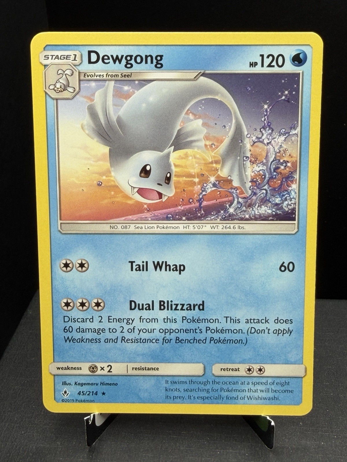 Pokemon TCG SM Unbroken Bonds Dewgong 45/214 Regular Rare NM!