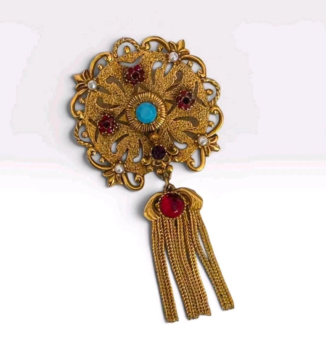 Florenza Signed Vintage & Antique Fashion Brooches & Pins for sale