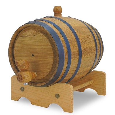 - 1 L Premium Distillery-Grade Oak Barrels for Aging Whiskey, Rum, and More, ...