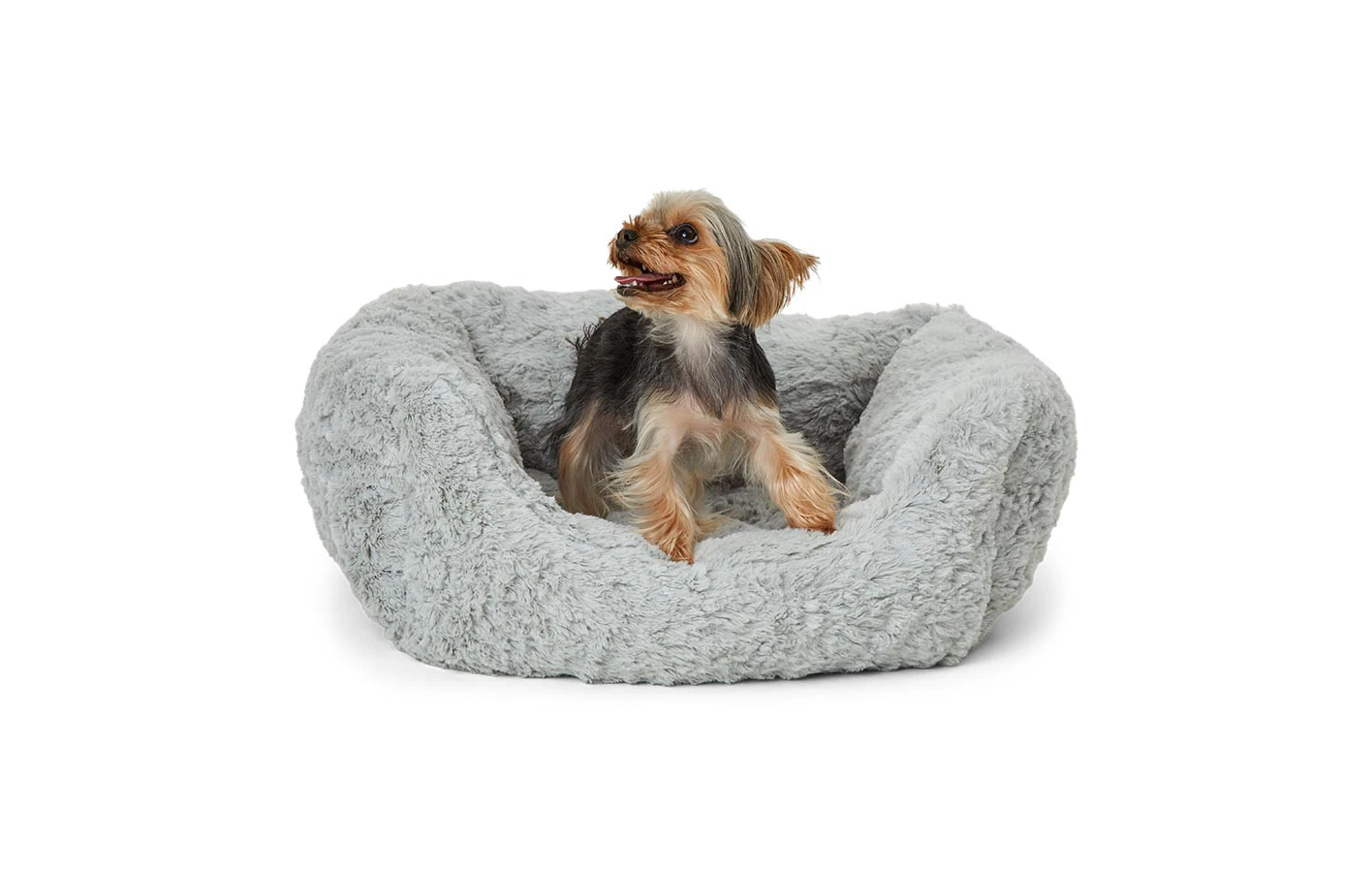 Heated Square Puppy Bed Grey Small by Pets at Home