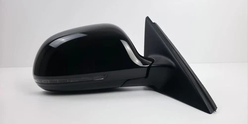 AUDI A4 B8 S-LINE 2009-11 RIGHT DRIVER WING MIRROR BLACK 10 PIN  MANUAL FOLD OEM