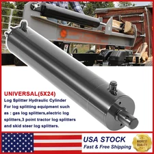 5"x24" Log Splitter Hydraulic Cylinders Double Acting 5" Bore 24" Stroke 2" Rod