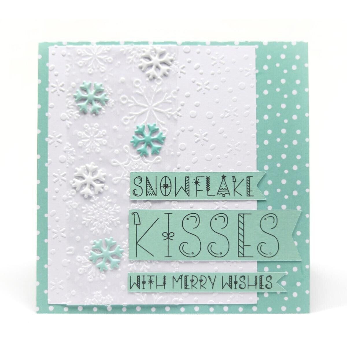 Diamond Press Set of Season's Greetings Embossing Folders 803695 New