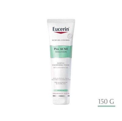 EUCERIN ProACNE Solution Gentle Cleansing Foam  Alcohol-Free ~ 150g
