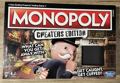 Hasbro Monopoly Game: Cheaters Edition Board Game (E1871) COMPLETE