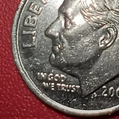 2005 P Die Chip ERROR Roosevelt Dime #183 - Picture 5 of 8