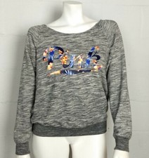Ladies Pink V/S Gray Heathered Sweatshirt Size S