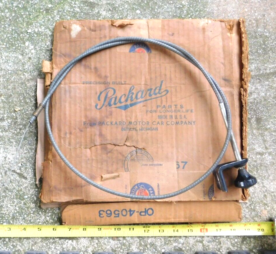 NOS TRANSMISSION OVERDRIVE CABLE FOR 195152 PACKARD CARS NEW OEM 1952
