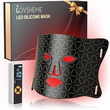 Lovsheme LED Face Mask Facial Light Beauty Device for Skin Care Routine UK