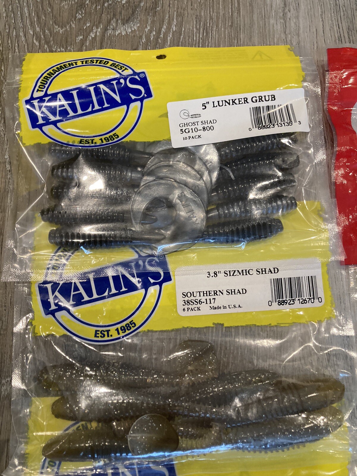 Lot of 26 Sealed Packs Mixed Soft Plastics - Kalin’s - Howie’s - PowerBait - Yum - Image 5