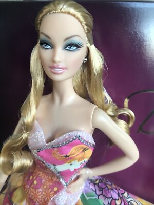 50 Anniversary Generations Of Dreams Barbie Doll Silvery Sequins Gown & Earrings