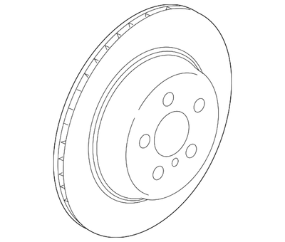 BMW OEM 2018 530e xDrive Rear Brake-rotor 34216882245 for sale 
