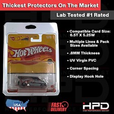 50 PACK HPD PROTECTOR CASE PREMIUM RETRO/POP CULTURE HOT WHEELS .8MM HEAVY DUTY