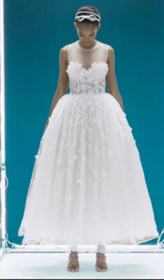 Giambattista Valli x H&M White Lace Bustier Corset Dress Bridal US