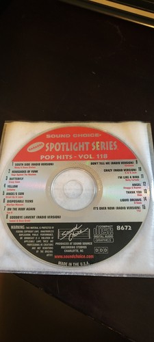 SC8672 POP HITS SOUND CHOICE KARAOKE CDG