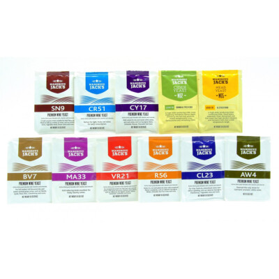 Weinhefe Mangrove Jack's 8g/25L - Active Weinhefe, Wein Trockenhefe, Wein Hefe