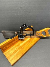Vintage Dunlap Wooden Mitre Saw Box 45 to 0 Degrees Sold by Sears Roebuck