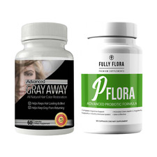 Anti Gray Hair Color Restoration Supplement and Probiotics Support Immune Health