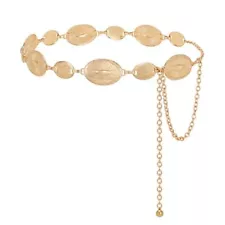 Metal Concho Belt for Women Western Cowgirl Boho Waist Belts for Dresses Jeans