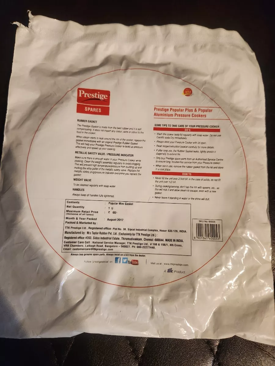 Prestige pressure cooker gasket 3 litre sale