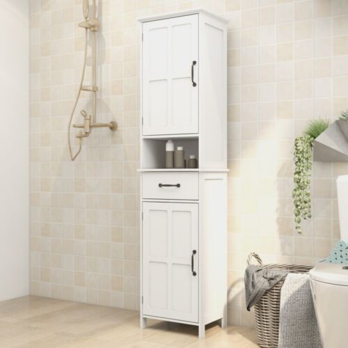 65'' Freestanding Floor Bathroom Storage Cabinet Narrow Height Slim Cabinet US - Picture 6 of 9