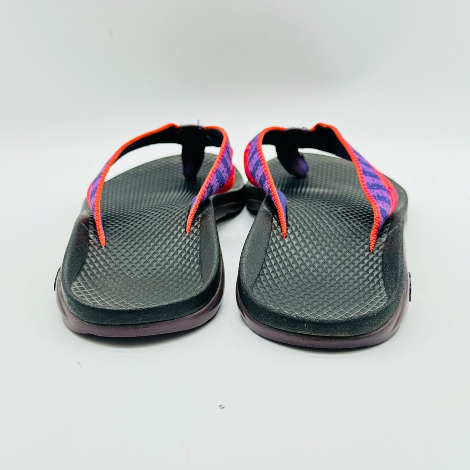 Chaco Sandals Womens 7 Black Purple Flip Flops Waterproof Trekking
