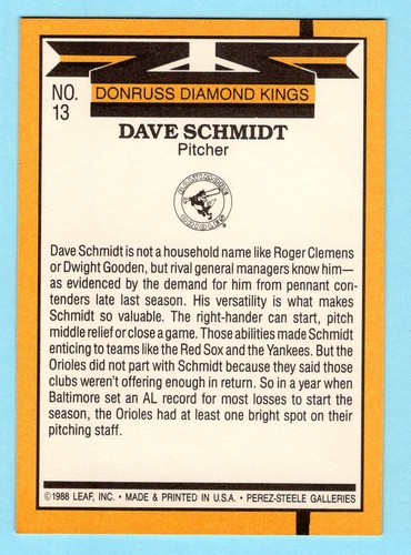 1989 Donruss "Diamond Kings" - Pick Card For SET - MLB - Picture 27 of 55