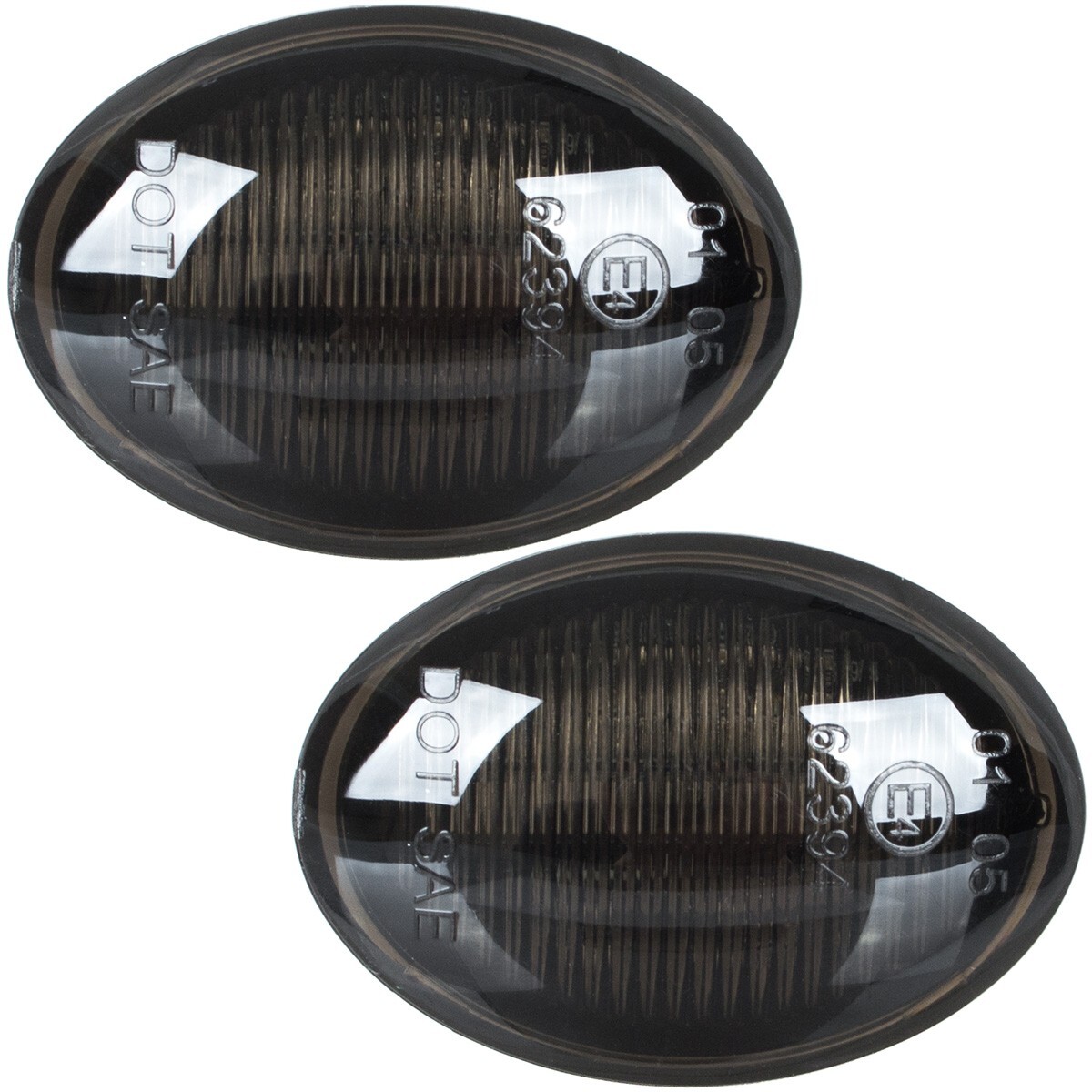 Répéteur LED Fiat 500 anti-erreur avec clignotement dynamique et vitre teintée 2PCS