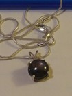 NATURAL ROUND STAR RUBY 925 SOLID SILVER PENDANT AND 18 IN. 925 SILVER CHAIN — photo 5