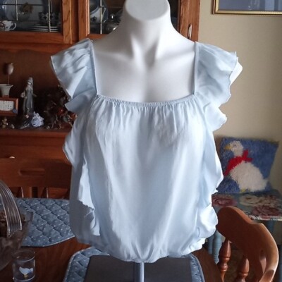 Hippie Rose Ruffle Top, Large
