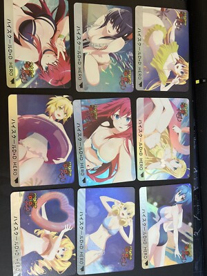 Sexy Rias Gremory High School DxD Goddess Anime Doujin Waifu Art Card 13pcs