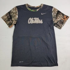 The Nike Tee Dri-Fit Ole Miss Rebels Realtree Edge Camo Men's T-Shirt Sz S EUC