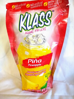 Klass Pineapple (Piña) Powdered Drink Mix 14.1 Oz Package