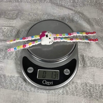 ? Super Awesome RARE Hello Kitty Head Molded Bendable LCD Wrap Beaded Watch RARE Hello Kitty Head Molded Bendable LCD Wrap Beaded Watch  main image 3