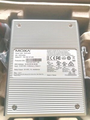 MOXA EDS-405A V 1.2.1   5 Ports Entry Level Managed Ethernet Switch