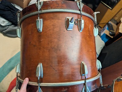 1970s LUDWIG DRUM SET DOUBLE BASS 6 PIECE KIT 3 PLY RARE 1972-1976