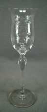 Hawkes ABP American Brilliant Intaglio Engraved Floral Crystal Cordial Glass