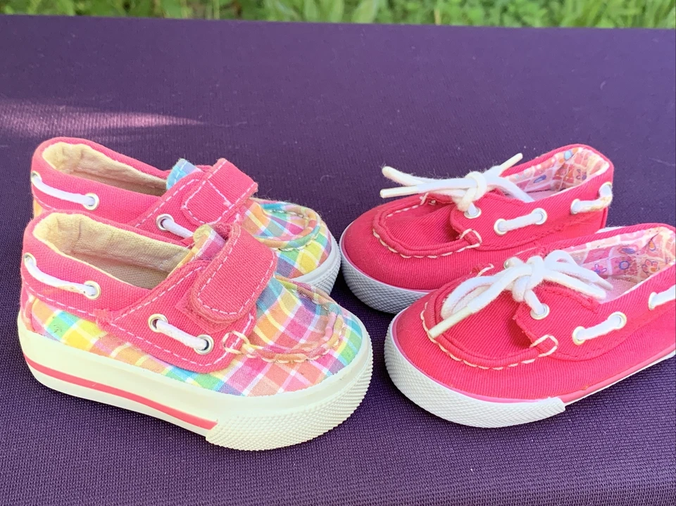 Tenis TEENY TOES a Cuadros Top Sider + Aleta Azul Baby Breeze Boat Talla 1 ❤️sj8m7 Foto 3 de 4