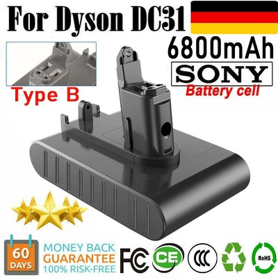 22.2V 6800mAh Replacement Akku Für Dyson DC31 Type B DC34 DC35 DC44 6.8Ah Animal