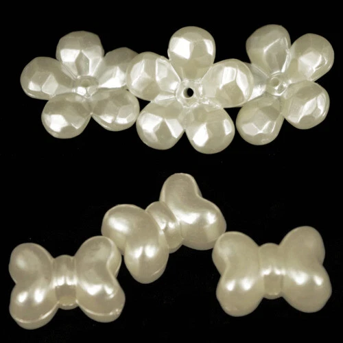 Pearl Acrylic Flower Jewellery Making Beads