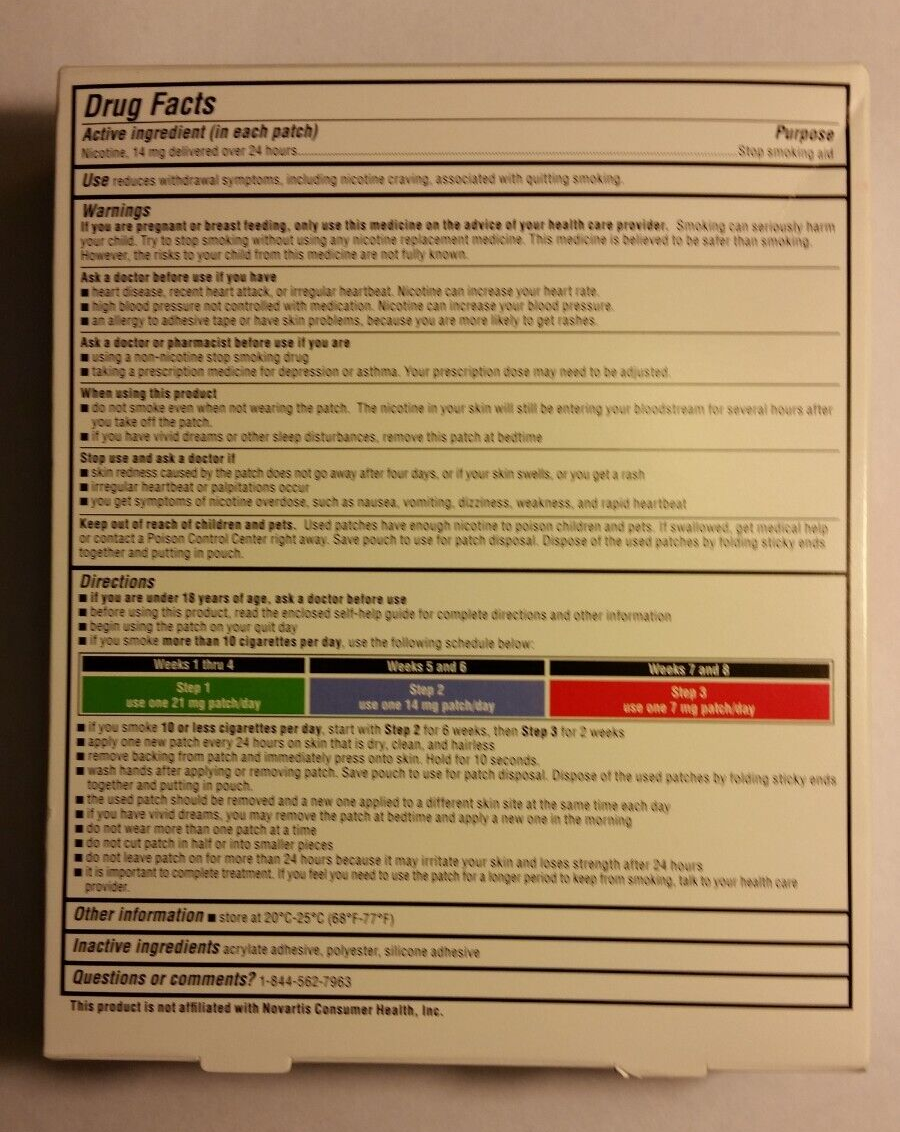Rugby Nicotine Transdermal System Patch 14 mg Step 2, 14 PATCHES ( 2