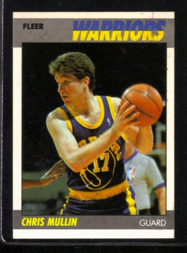 1986-87 Fleer #77 Chris Mullin GOLDEN STATE WARRIORS 2nd Year Card ~ NM/MT