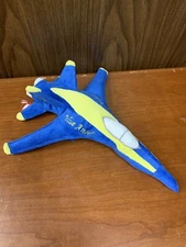 US Navy Blue Angels Plush F18 Hornet Jet Airplane 16" Wow Toyz Cuddle Zoo PLANE