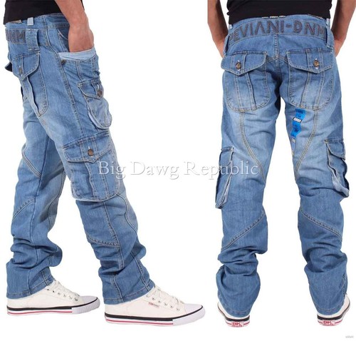 Urban Denim Cargo Combat Jeans 