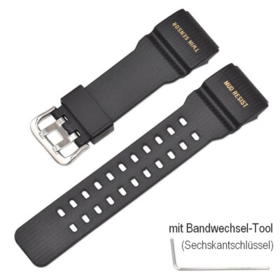   Armband kompatibel für CASIO G-Shock GWG-100-1 / GG-1000 Mudmaster Schwarz NEU