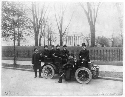 officers of Canning Machinery Association in front of White House c1903