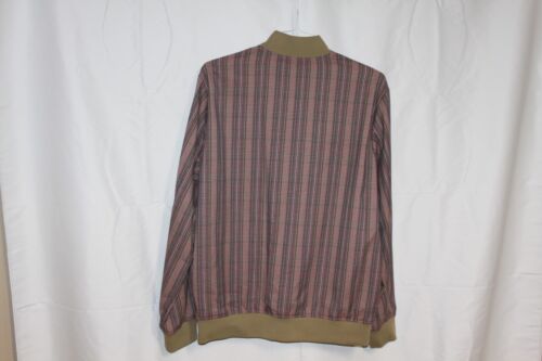 Target Houston White Bomber Jacket Glen Plaid M Classic Preppy - Picture 2 of 3