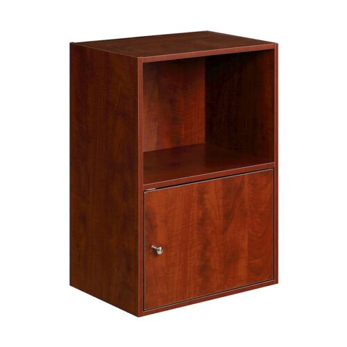 Convenience Concepts Xtra Storage 1 Door Cabinet, Cherry - 151186CH - Picture 1 of 1