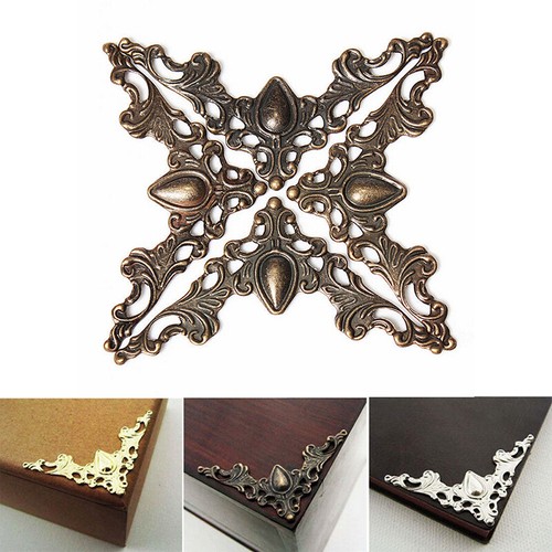 12Pcs Folder Albums Metal Scrapbooking File Book Corner Protectors 41*41mm\ - Picture 9 of 14